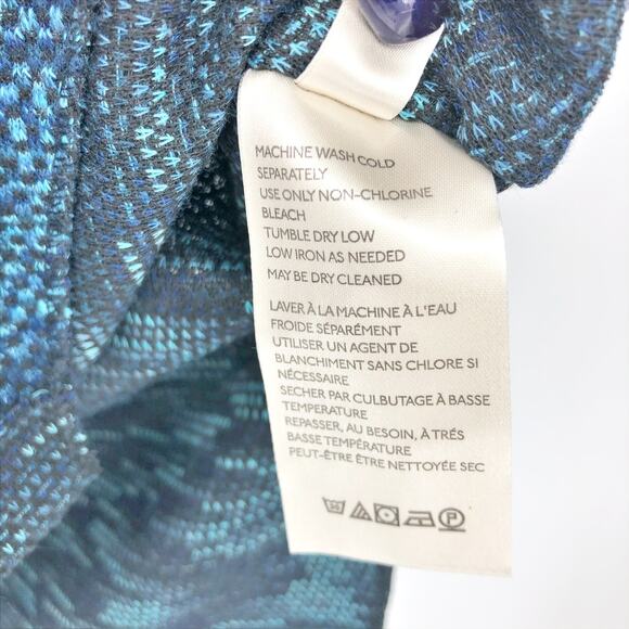 FREE PEOPLE Sunny Days Turtleneck Sweater XS Blue Overboard Combo Relaxed NWT - Picture 11 of 11